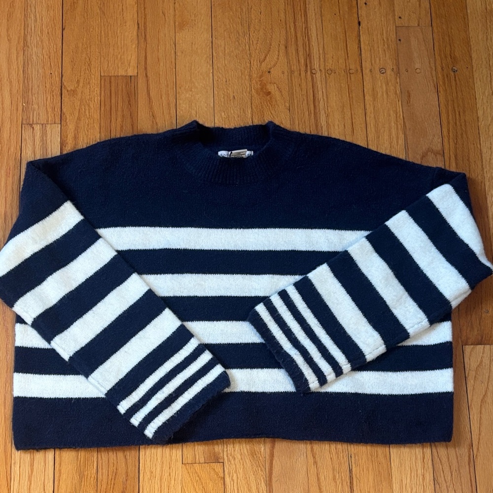 Sincerely Jules Navy and White Striped Sweater